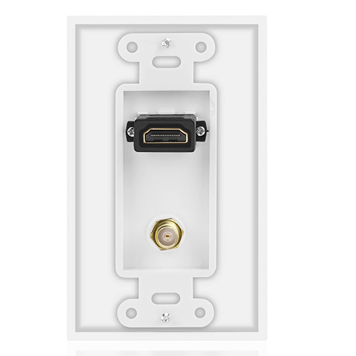 COAX HDMI պատի ափսե